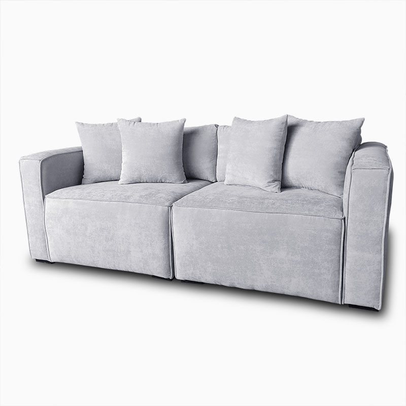 Miniatura: Love seat Austin Tela Hudson Gris Claro