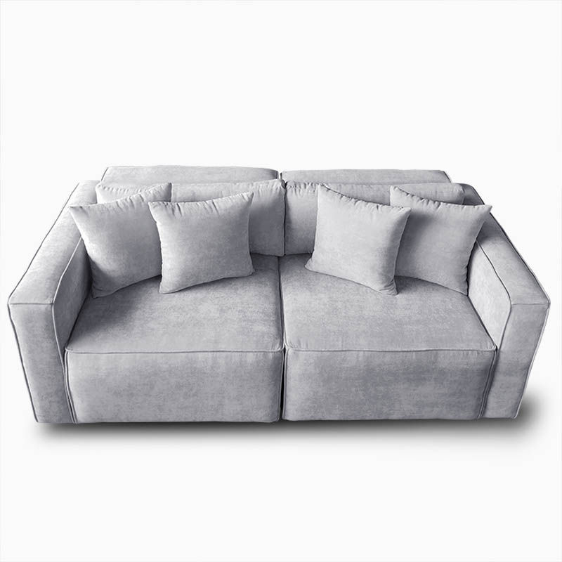 Miniatura: Love seat Austin Tela Hudson Gris Claro