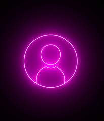 Pink neon outline of a human head representing learning, clarity, or mental focus