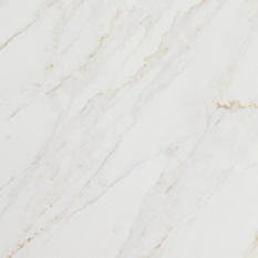 Calacatta Premata slab with white color and blonde and gold accents