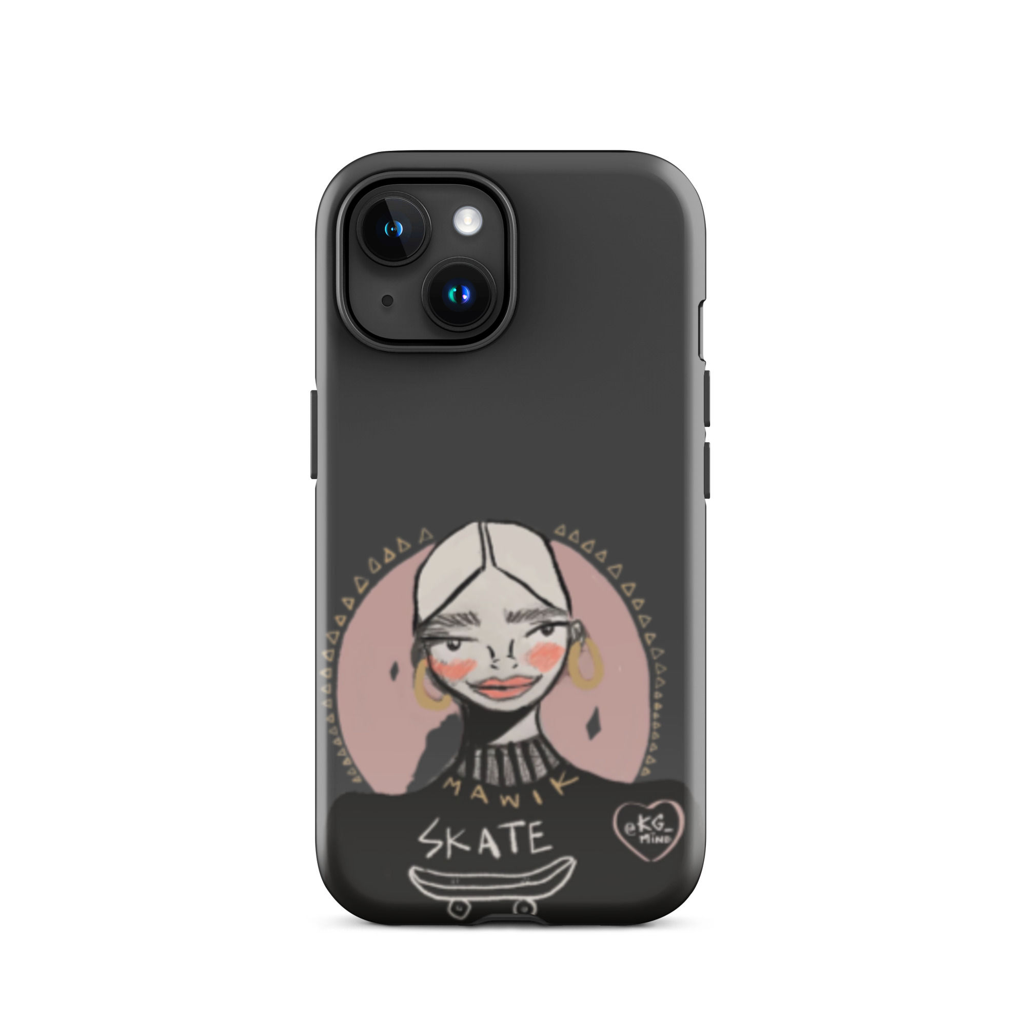 Tough iPhone Case - Skater Girl - Art by KG_Mind