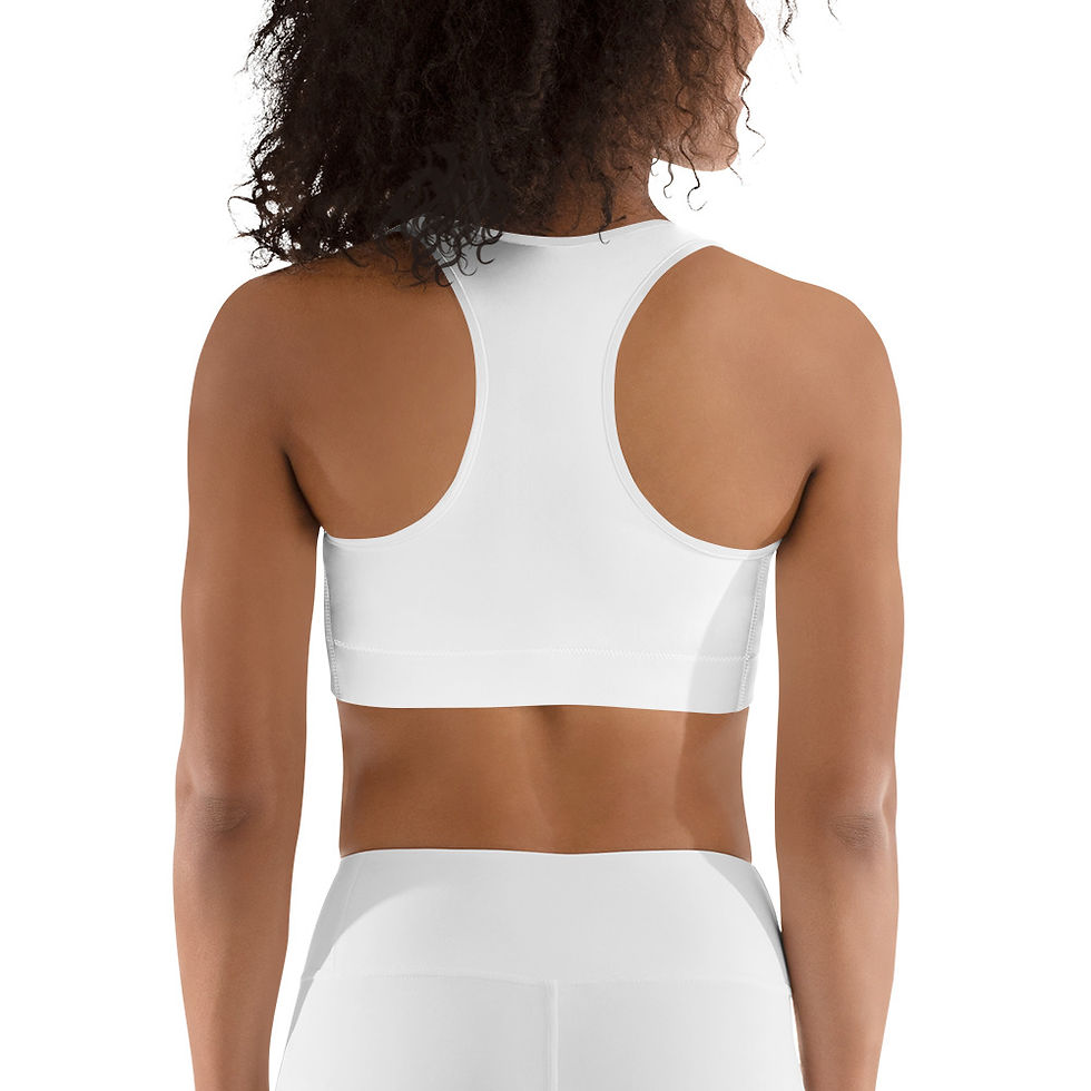 Thumbnail: Back - Model Style 2 - Sports Bra in White
