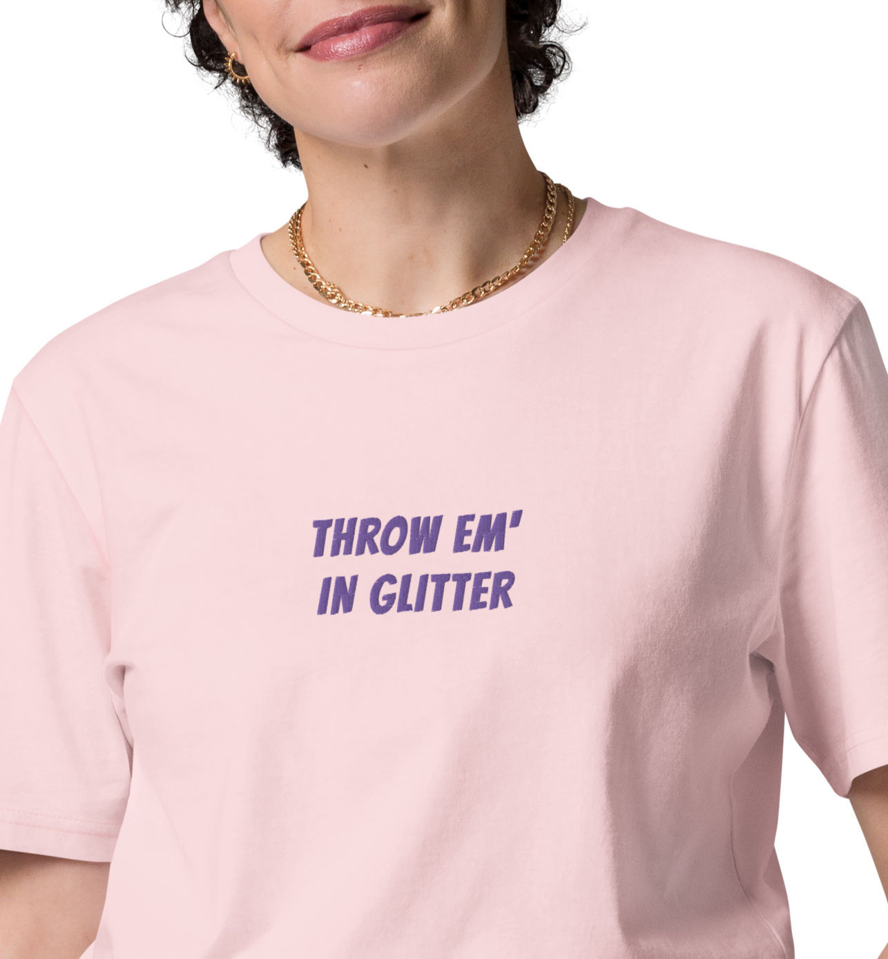 Throw Em' in Glitter - MUA T-Shirt (unisex) in available in multiple colours