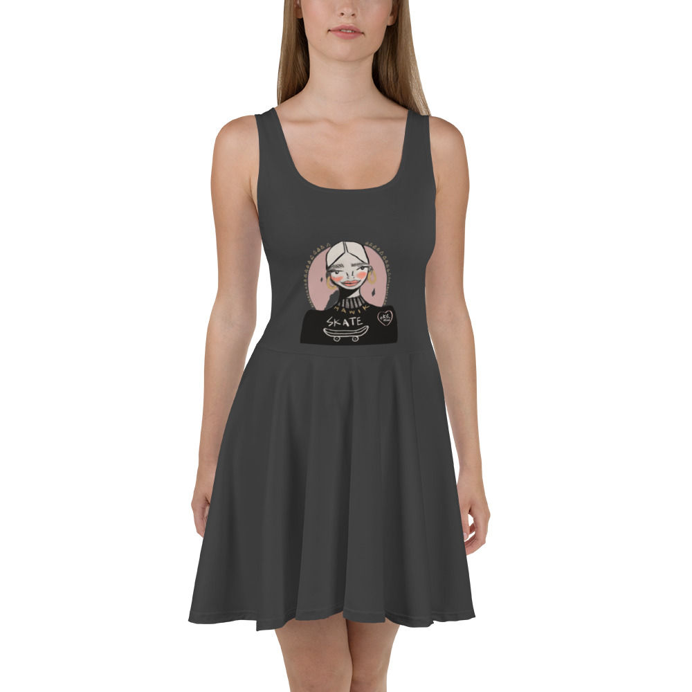 Skater Dress in Eclipse - Skate - Art by KG_Mind