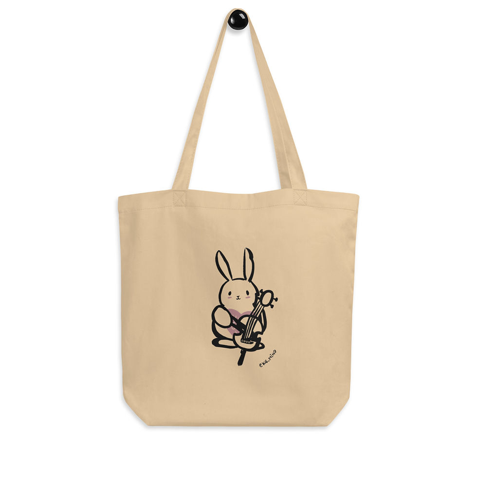 Thumbnail: Cellist Bunny Eco Tote Bag