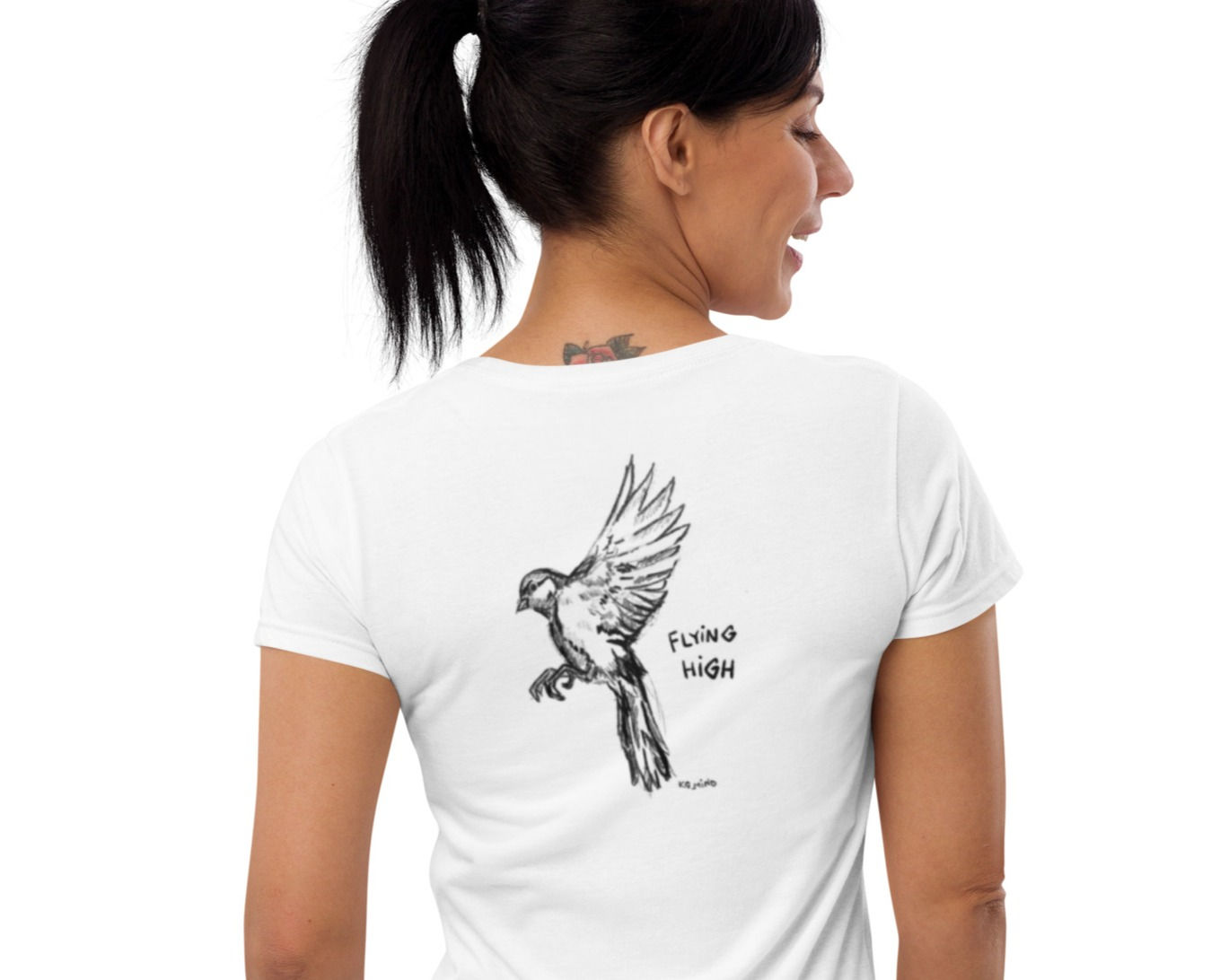 Women's Short Sleeve T-Shirt - Flying High - Art by KG_Mind