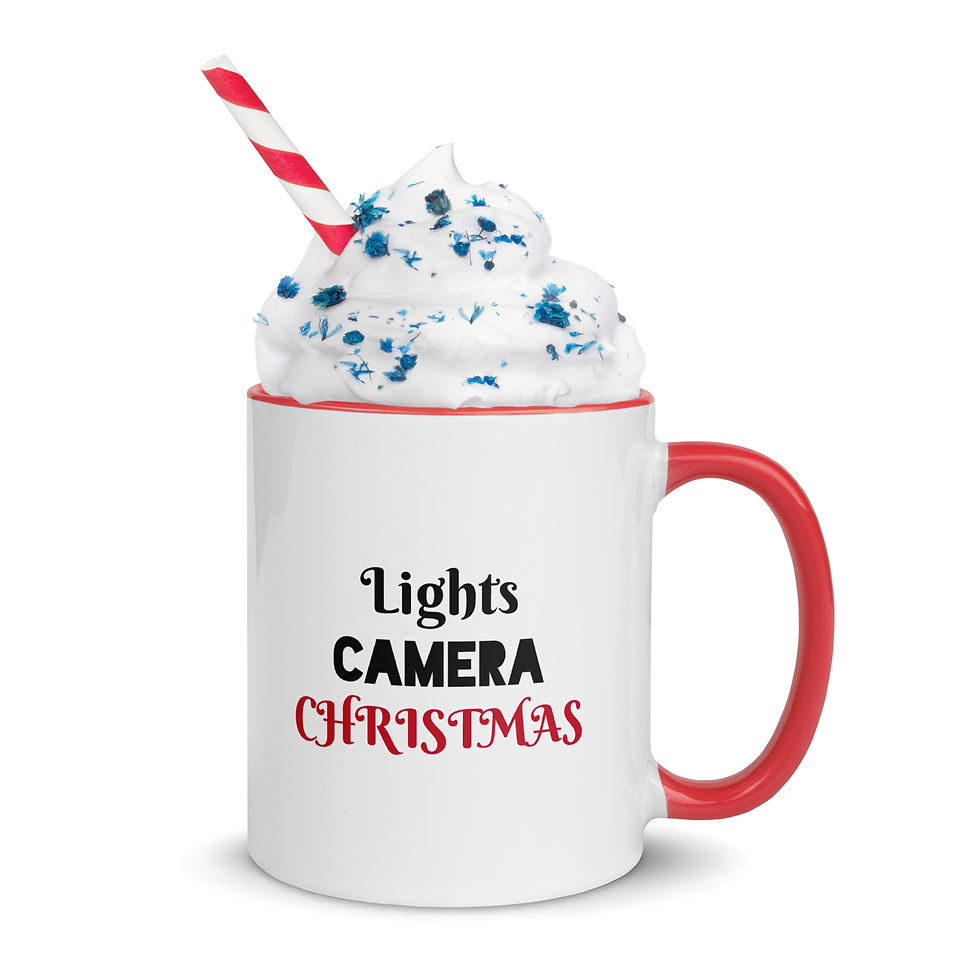 Thumbnail: Christmas Mug - Lights, Camera, Christmas