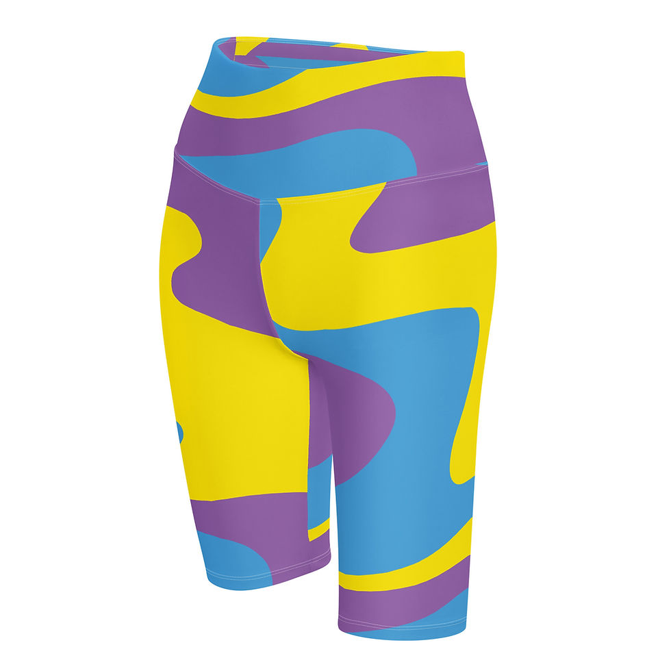 Thumbnail: Front Left - Women's Biker Shorts - Art Attack