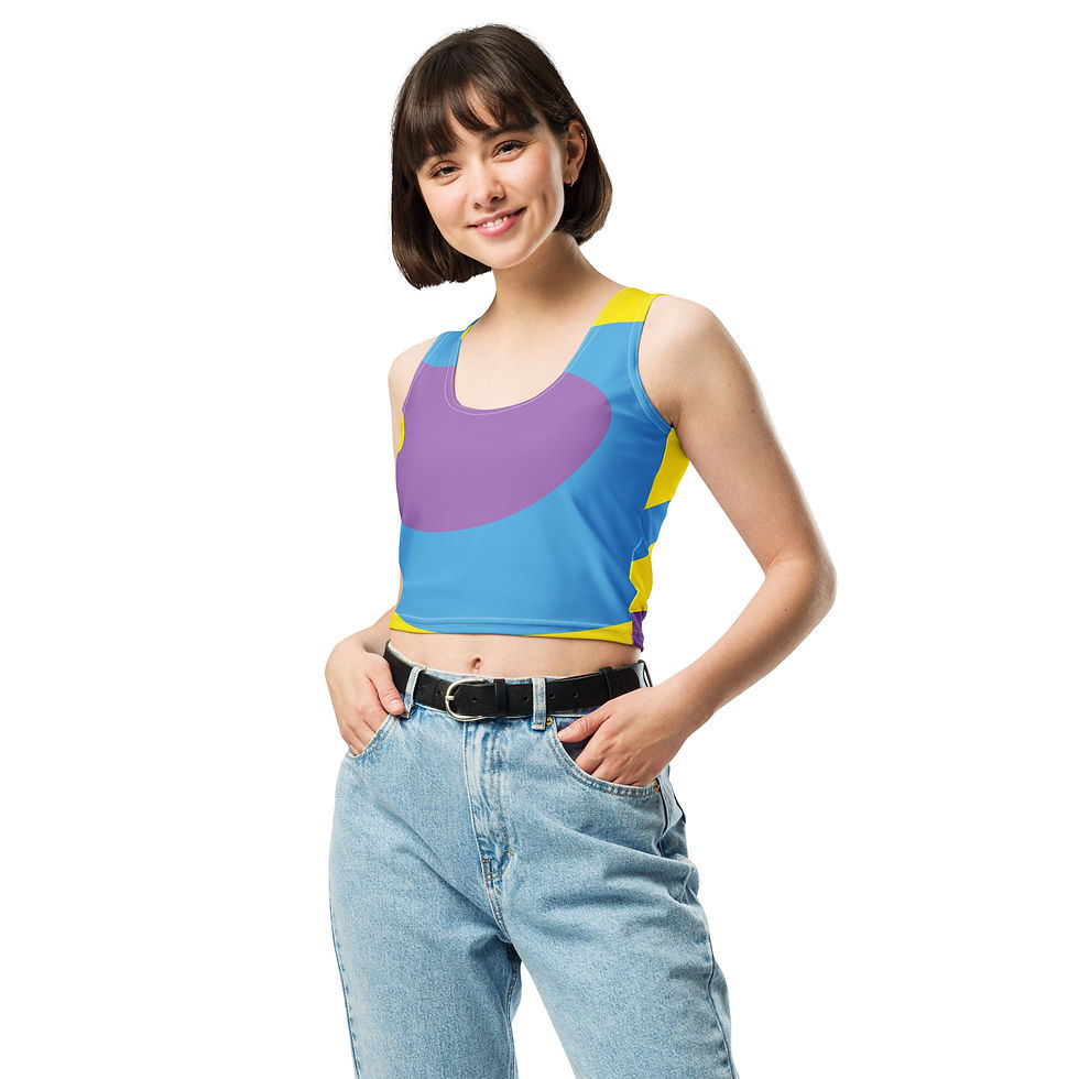 Thumbnail: Model Front - Women's Crop Top - Art Attack