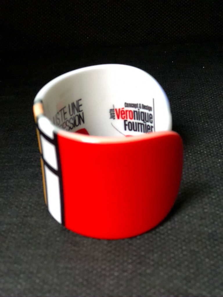 Miniature : bracelet manchette inspiration Mondrian
