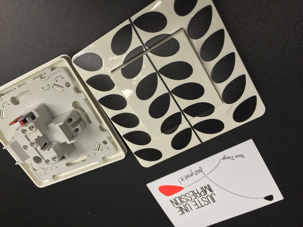 Thumbnail: Interrupteur fleurs noires