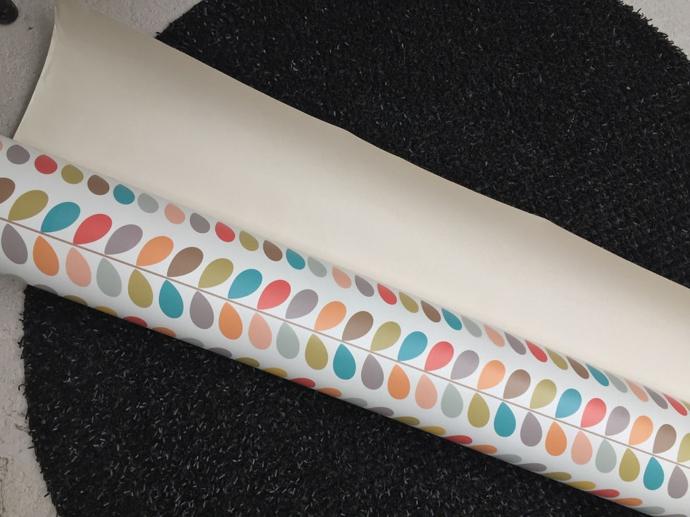 Thumbnail: Papier peint rétro/vintage fleurs 70's