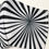 Thumbnail: Masque tissu design graphique /geometric Art/ OpArt Noir/blanc