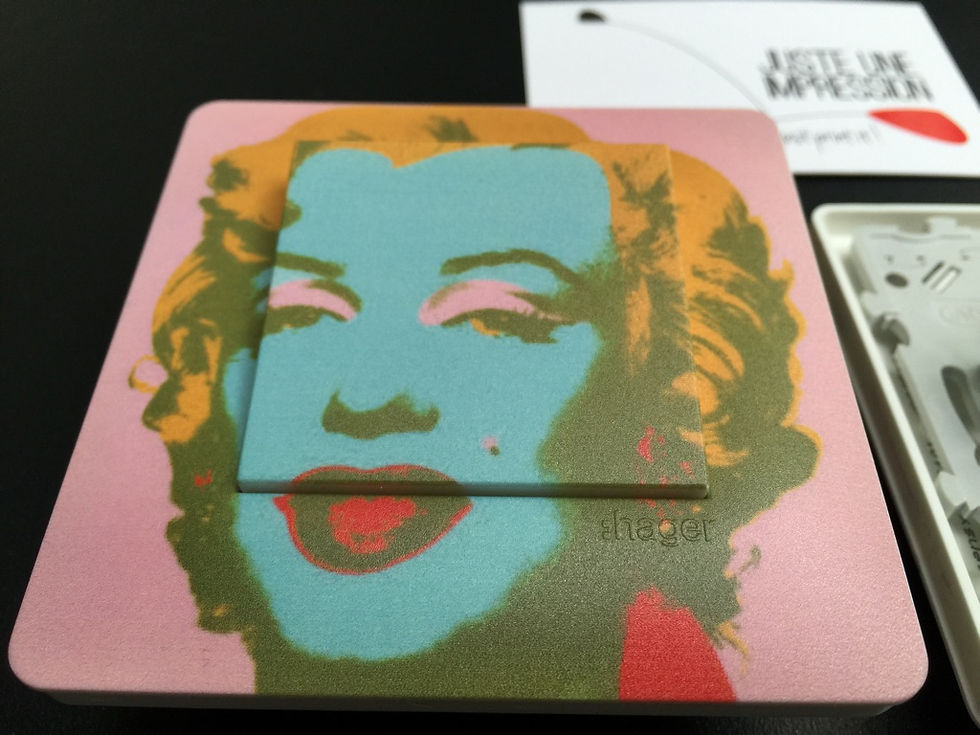 Miniature : Interrupteur Marilyn Yellow by Andy Warhol