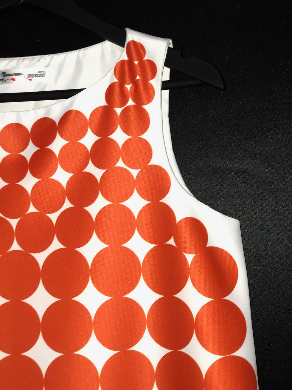 Thumbnail: robe sixties inspiration Paco Rabanne orange / Paco Rabanne inspired orangedress