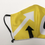 Miniature : Masque tissu design graphique /geometric Art cible/fleche Jaune/noir/blanc