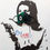 Thumbnail: Masque tissu design graphique cible vert/noir/blanc