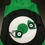 Thumbnail: Masque tissu design graphique cible vert/noir/blanc