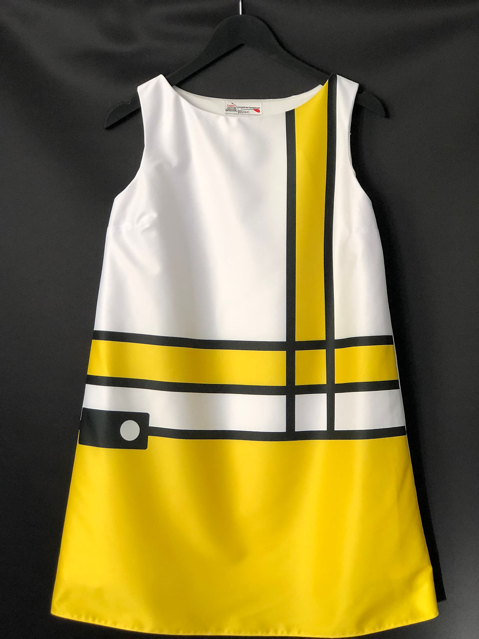 Thumbnail: robe sixties mod/pop yellow, black & white / Mod dress
