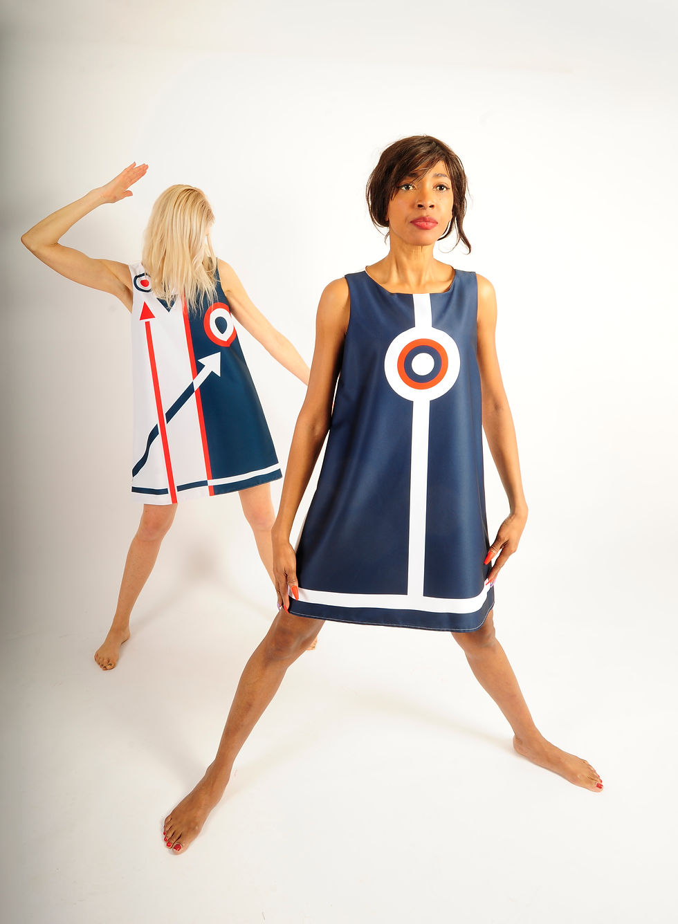 Thumbnail: robe bijou Bleu/blanc/rouge - Jewel dress Red / White /Blue