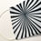 Thumbnail: Masque tissu design graphique /geometric Art/ OpArt Noir/blanc