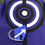 Miniature : Masque tissu design graphique / Mod Cocarde violet/blanc/noir Flèches