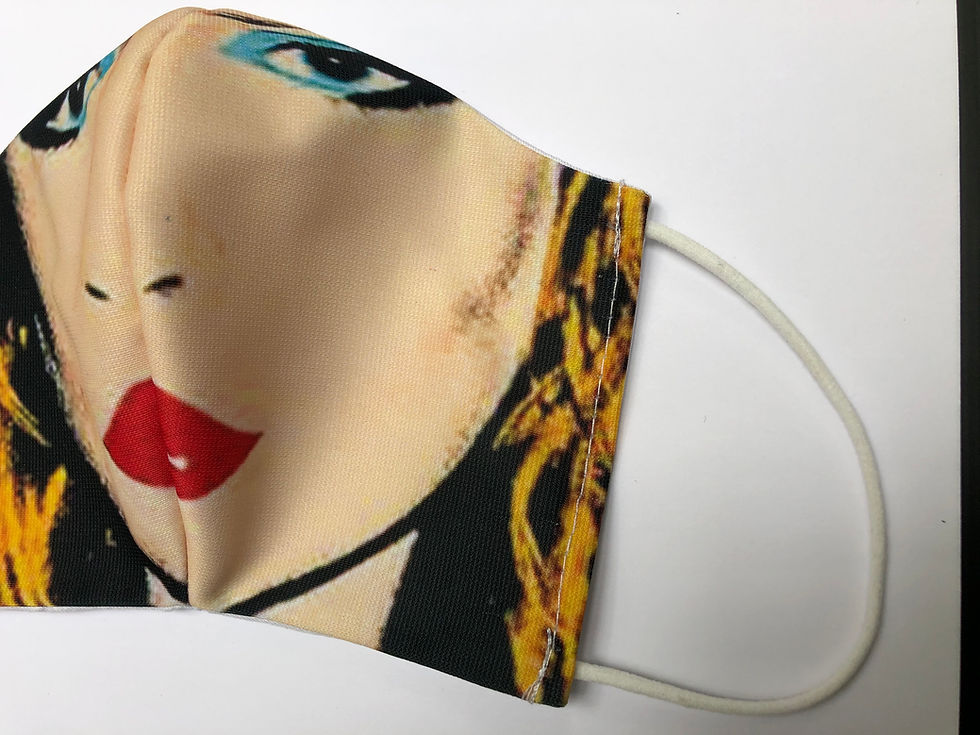 Thumbnail: Masque unique iconique Debbie Harry / Blondie façon Andy Warhol