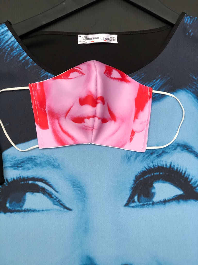 Thumbnail: Masque unique iconique Audrey Hepburn in rose
