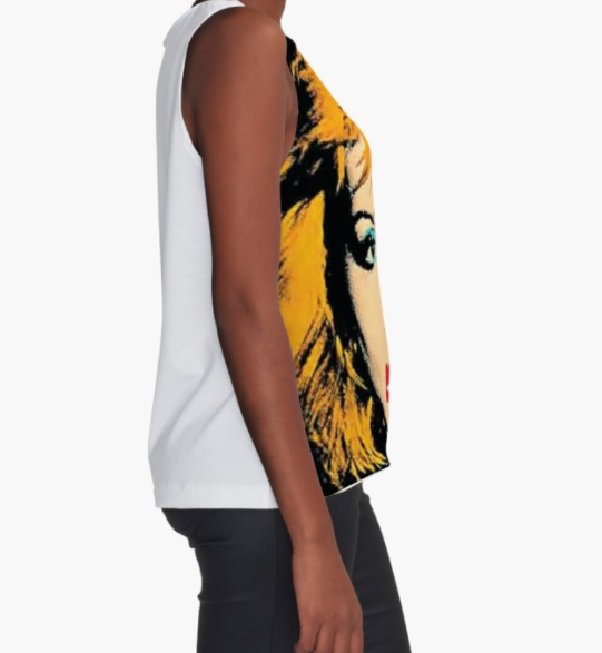 Thumbnail: top sans manche/débardeur imprimé Debbie dos blanc