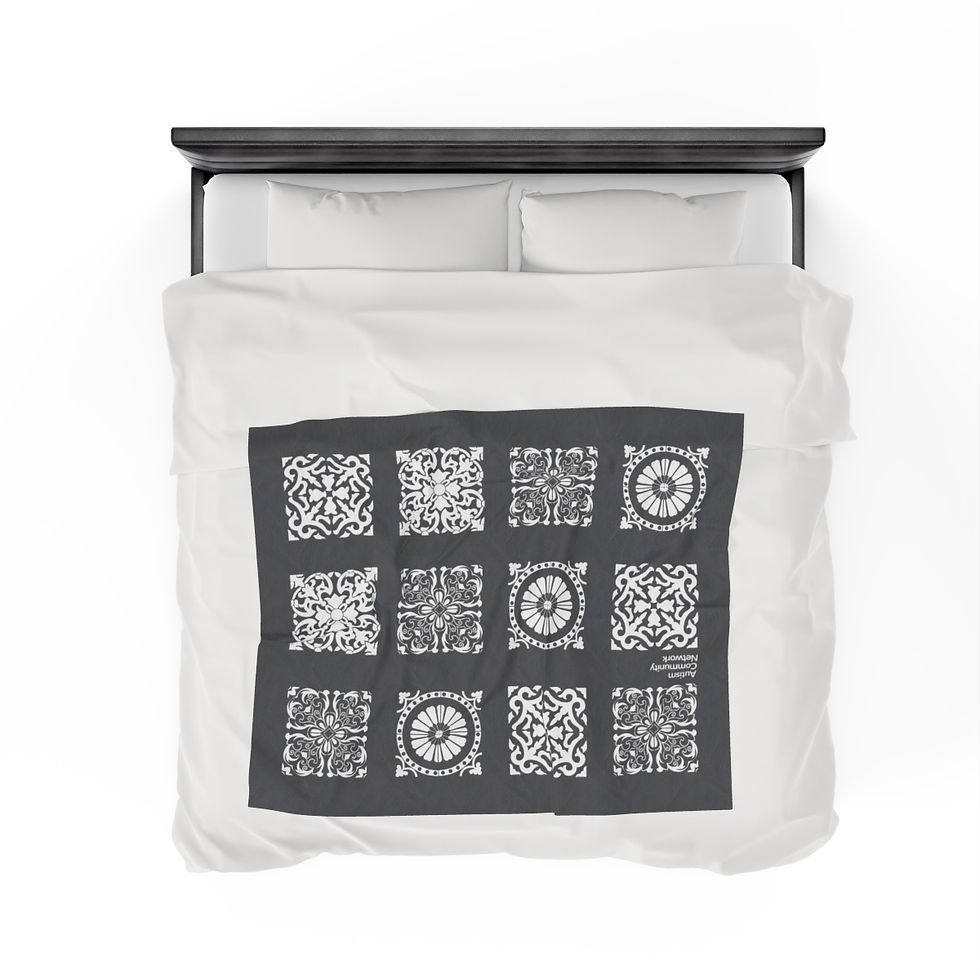 Thumbnail: ACN "Tile" Velveteen Plush Blanket