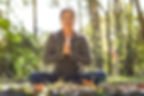 woman meditating