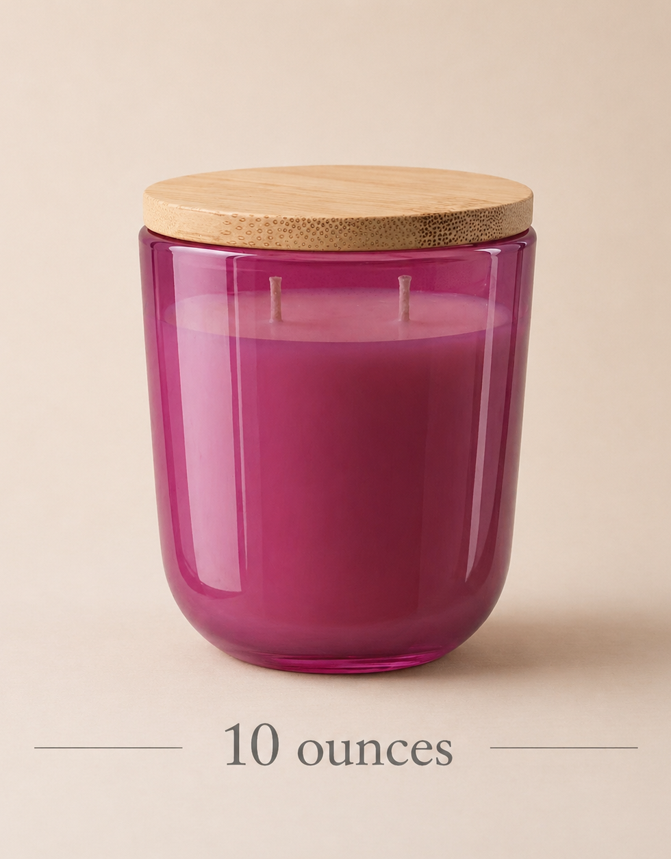 10oz Pink Luster clean non toxic candle for mom