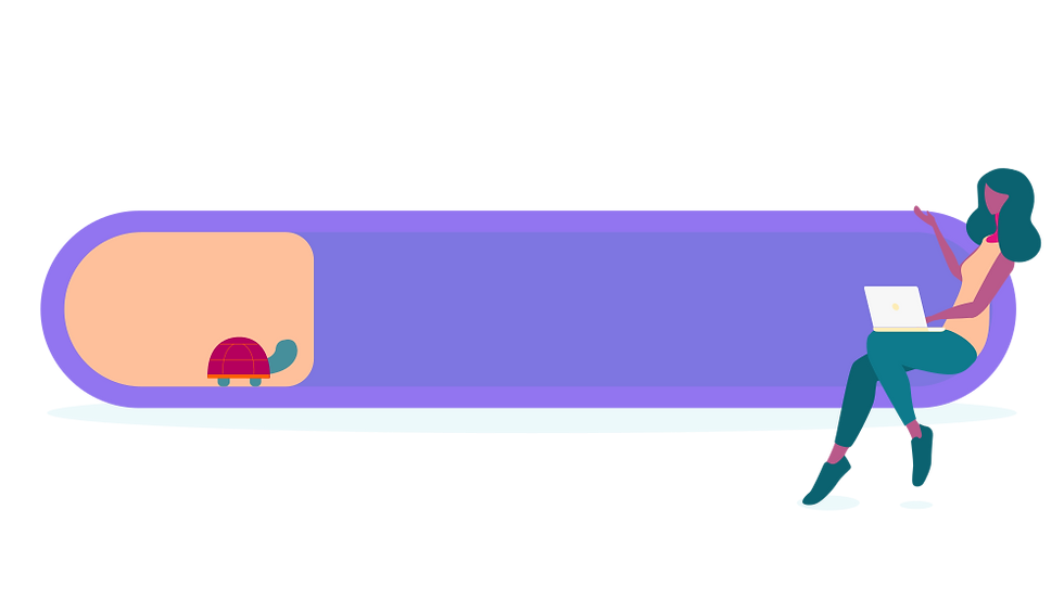 Person smiling while using an iMac with smooth performance after tech tune-up