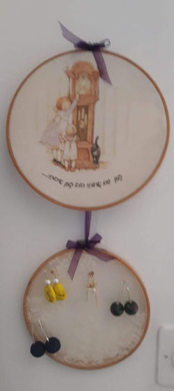 תמונת וינטג' בחישוק רקמה