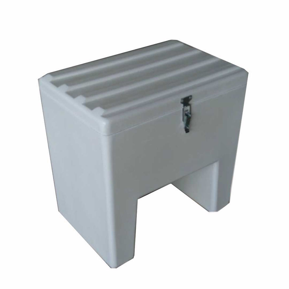 fibreglass delivery/courier boxes for motorbikes. size: 68cm x 46cm x 38/68cm