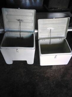 Thumbnail: fibreglass courier / delivery boxes. size: 50cm x 40cm x 56cm