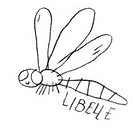 Leos Zeichnung einer Libelle
