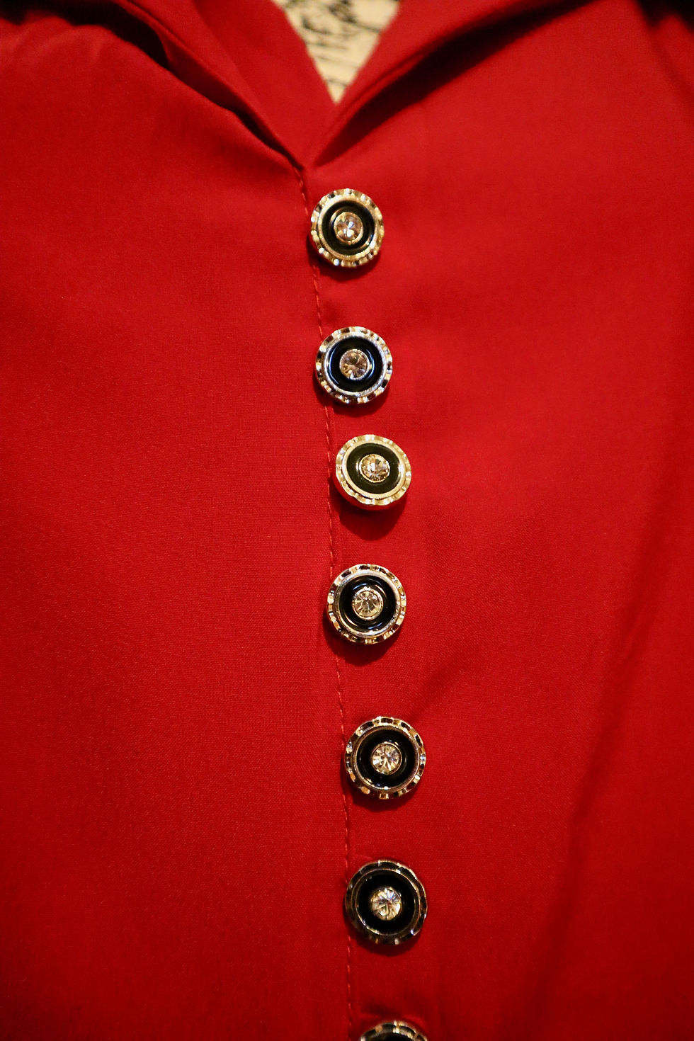 Thumbnail: 1950s Style Repro Red Dress