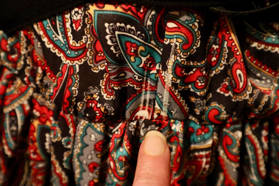 Thumbnail: 1980s Paisley Flirty Dress Homemade