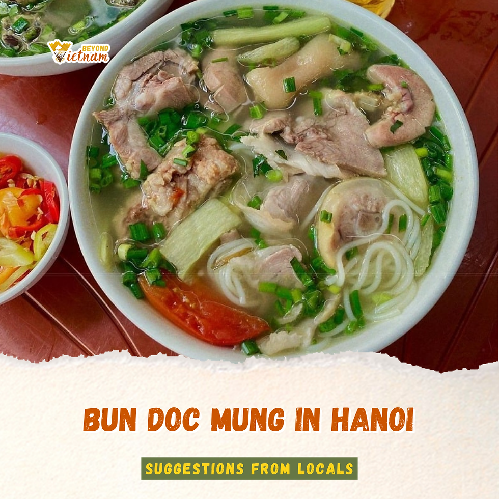 Bun Doc Mung in Hanoi: Pork Broth, Taro Stems and a Texture To Remember
