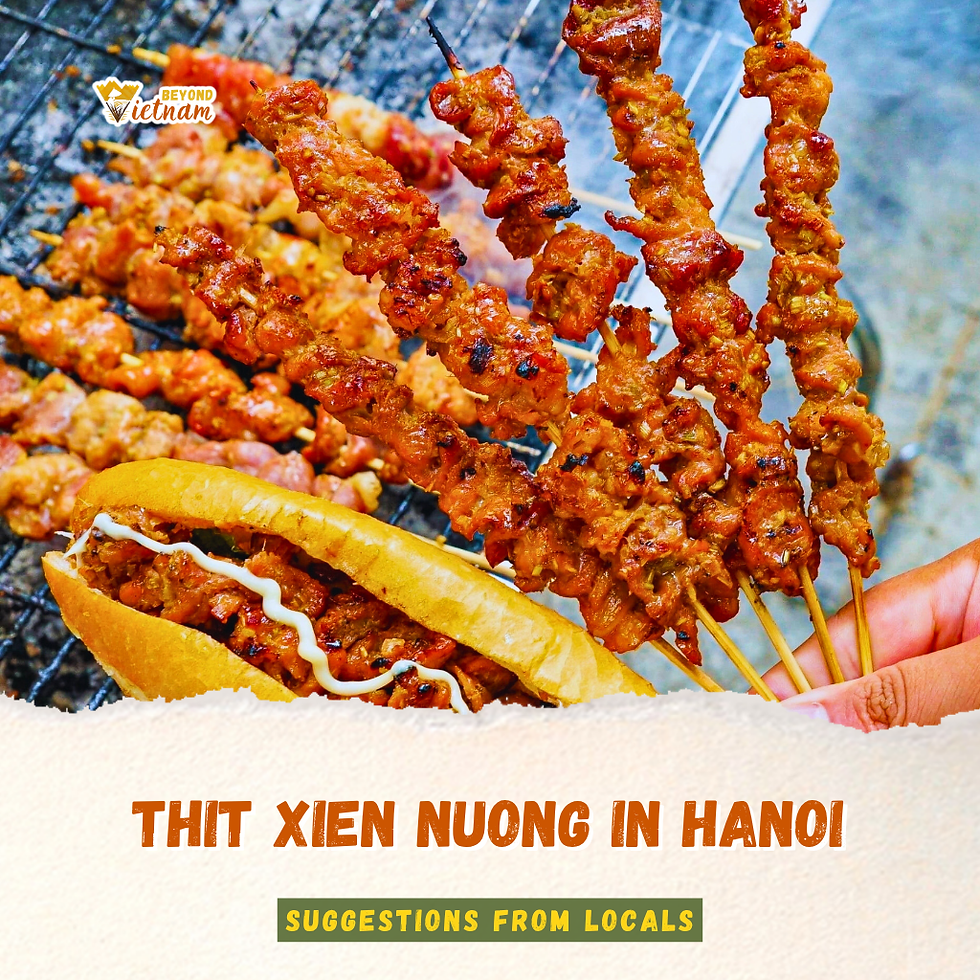 Thit Xien Nuong in Hanoi: Grilled Pork Skewers