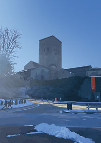 The Cloisters, Digital drawing, 21 cm x 29,7 cm 2024