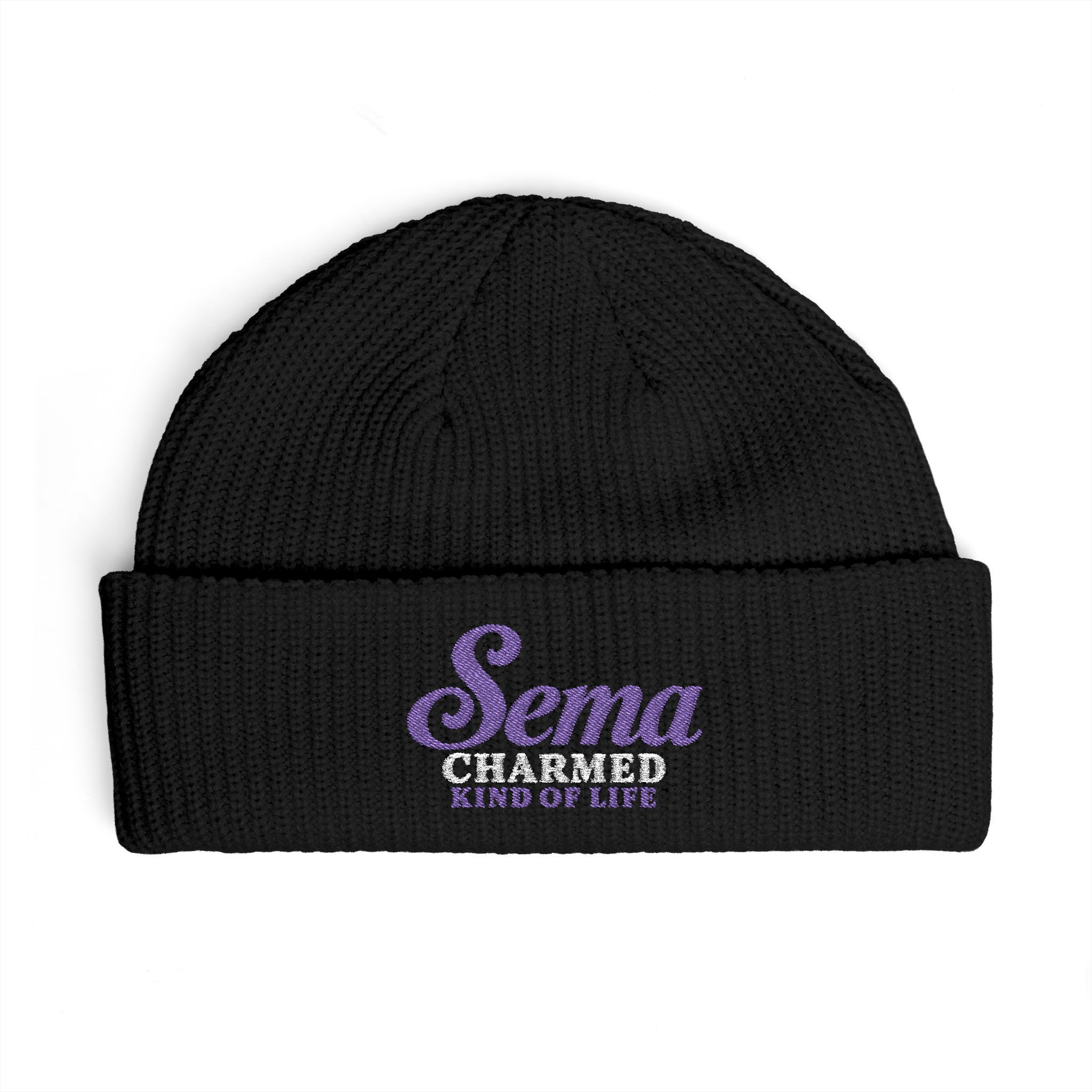 Sema Charmed Kind Of Life Cuff Beanie | Embroidered