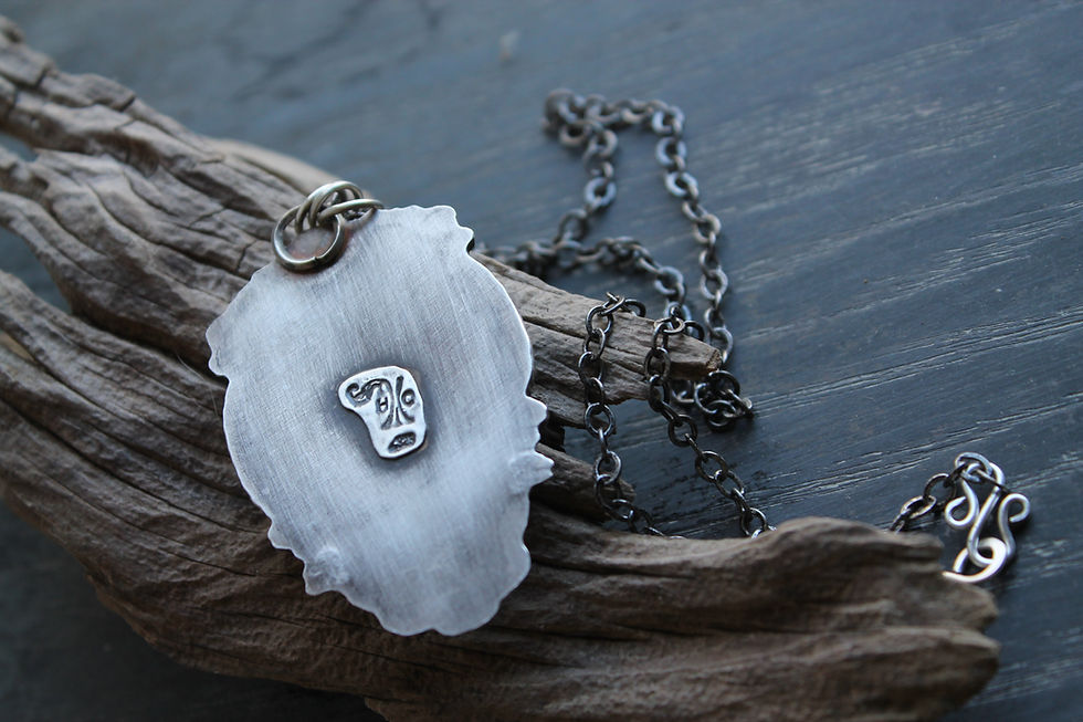 Thumbnail: Petrified Palmwood * Sterling Silver * Cicada Twilight