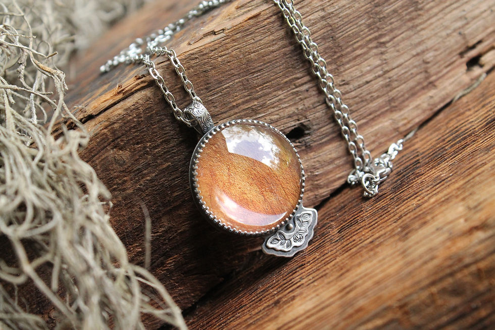Thumbnail: Cemetery Magnolia * Sterling Silver * Glass