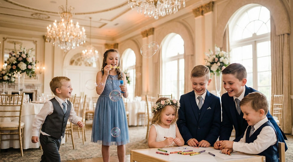 kids at wedding