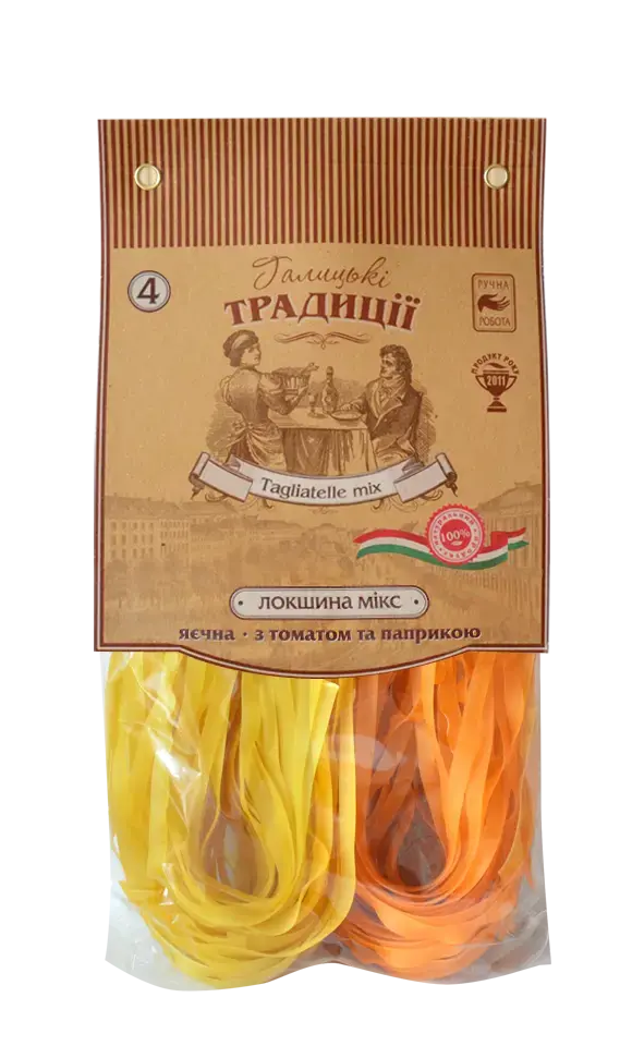 ТМ Галицькі традиції.Локшина мікс.№ 4 400гр.