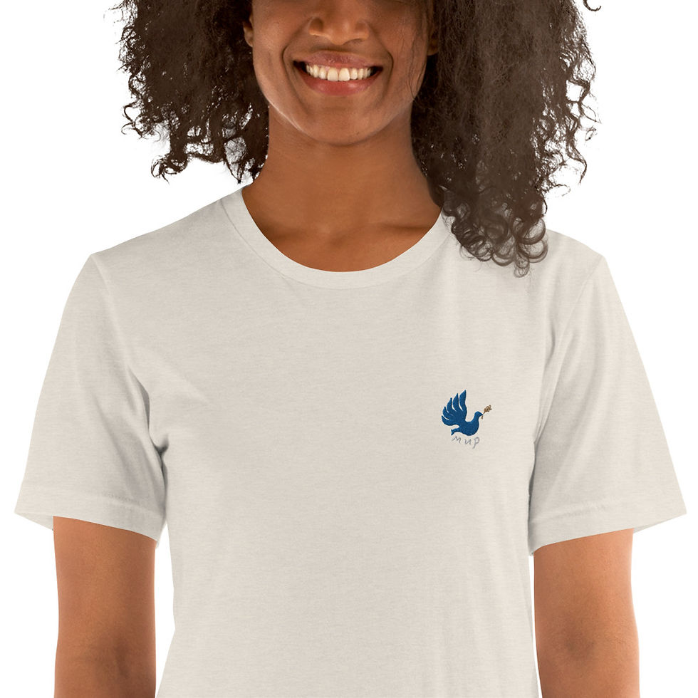 Thumbnail: PEACE FOR UKRAINE embroidered unisex tshirt