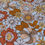Thumbnail: Floral fabric with orange, brown, and white flowers; light blue background.