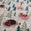 Thumbnail: Fabric with bears, trees, and fox in a forest scene; The Fabric Squirrel.